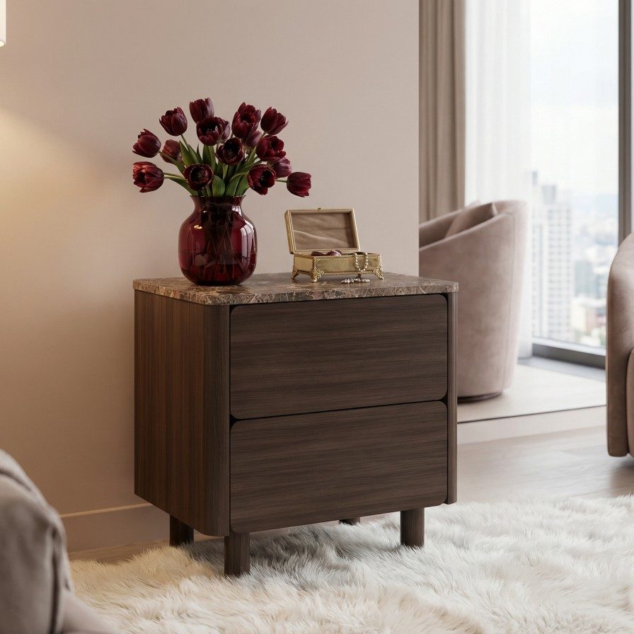 MARVENE 2 Drawer Nightstand